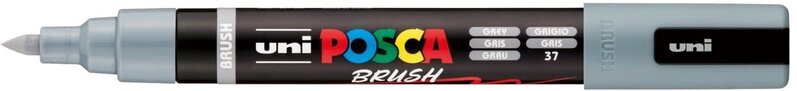 POSCA Marqueur Posca Pointe Moyenne Brush PC5BR Gris