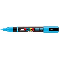 POSCA Marqueur Pointe Moyenne Brush PC5BR Bleu Clair