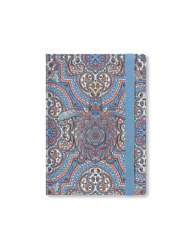 LETTS Paisley Tortue A6 Semainier horizontal 2025-2026 - Multilanguage