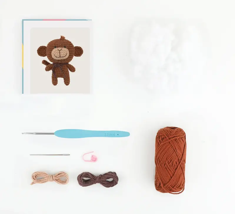 DMC Anchor Mimi Le Singe Mini Kit Amigurumi