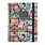 LEGAMI Lined Spiral-Bound Notebook - Spiral Notebook - Maxi - Travel Stickers