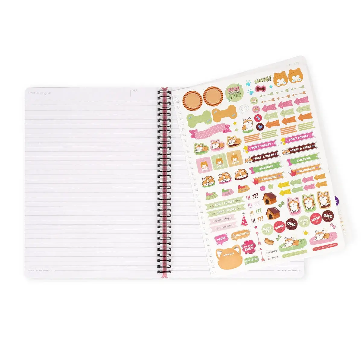LEGAMI Lined Spiral- Bound Notepad - Spiral Notebook - Maxi - To Be Defined