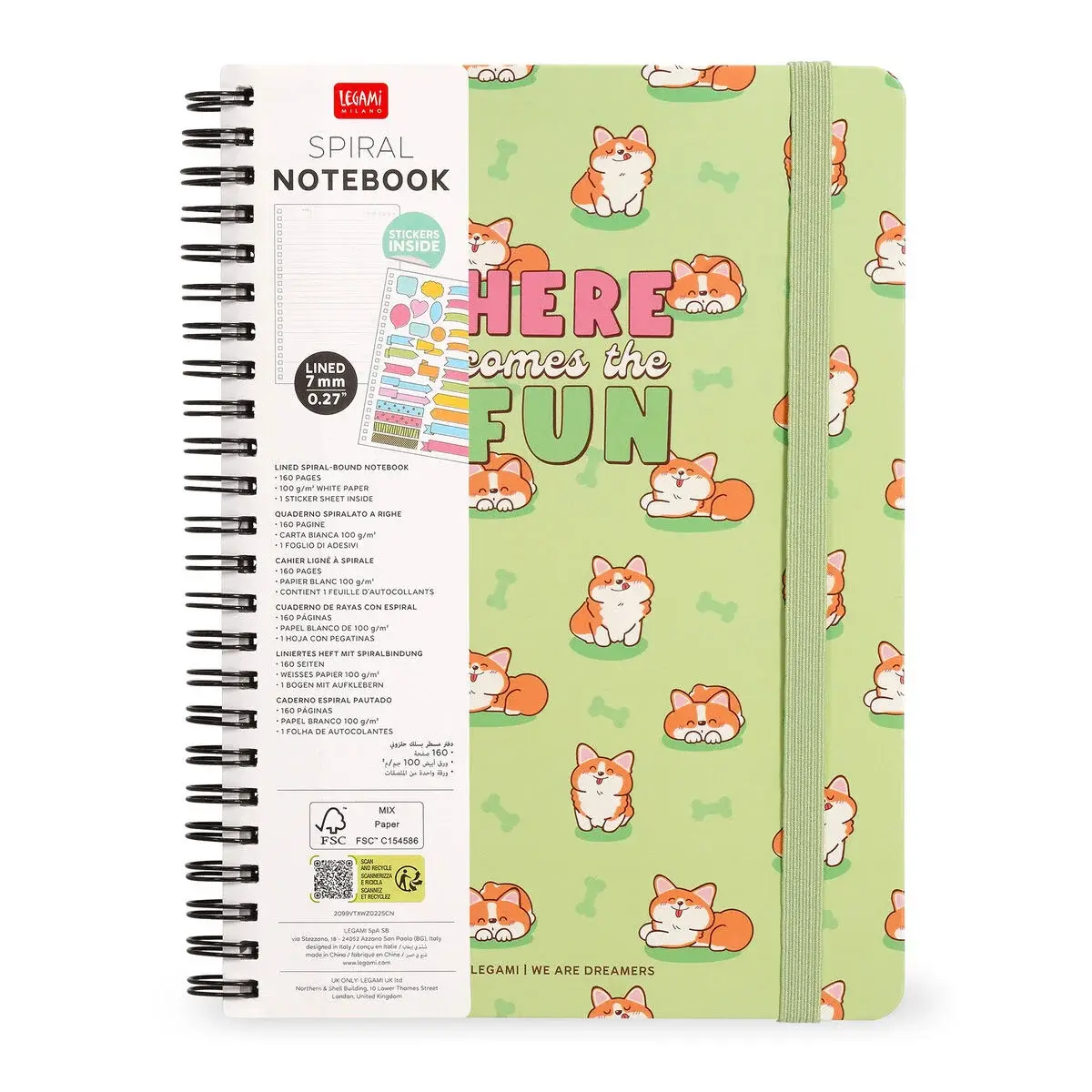 LEGAMI Lined Spiral- Bound Notepad - Spiral Notebook - Maxi - To Be Defined
