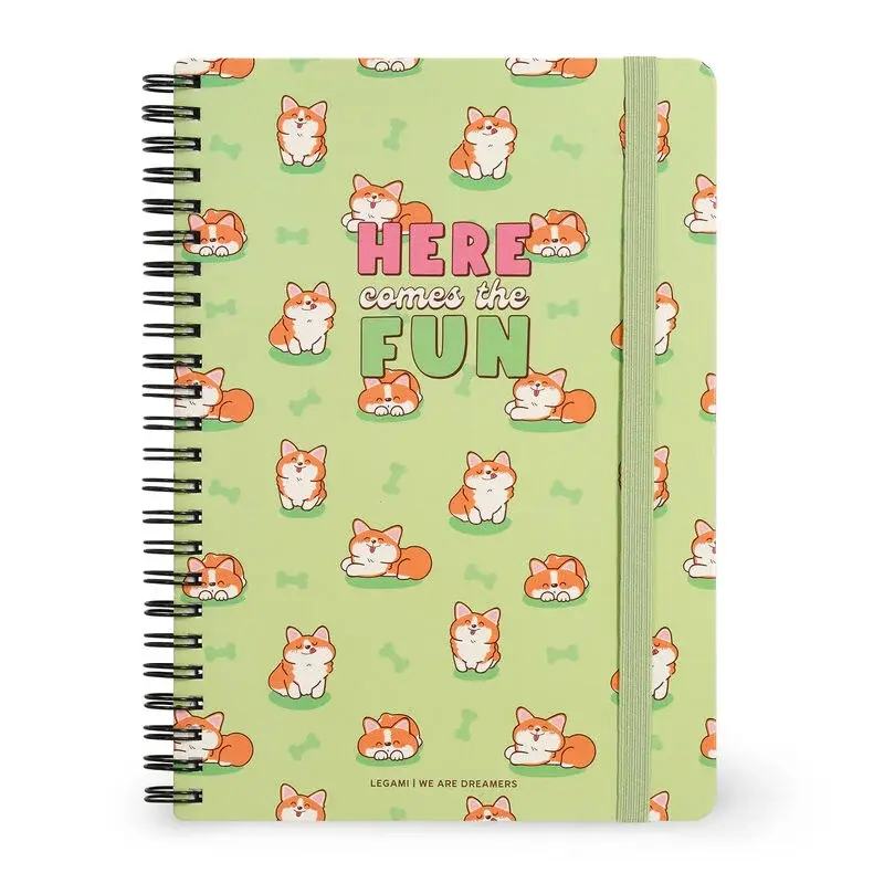 LEGAMI Lined Spiral- Bound Notepad - Spiral Notebook - Large - To Be Defined