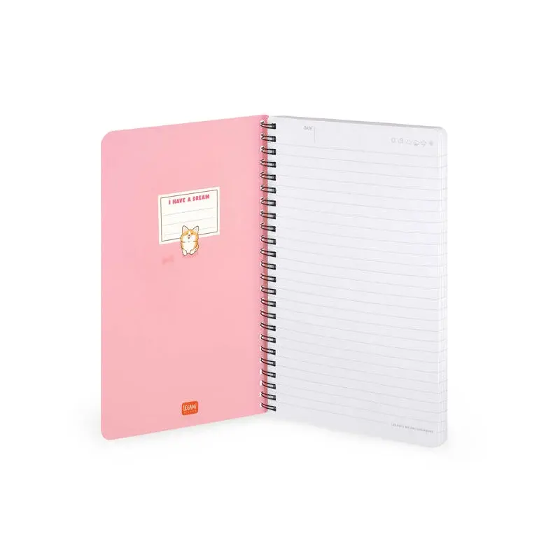 LEGAMI Lined Spiral- Bound Notepad - Spiral Notebook - Large - To Be Defined