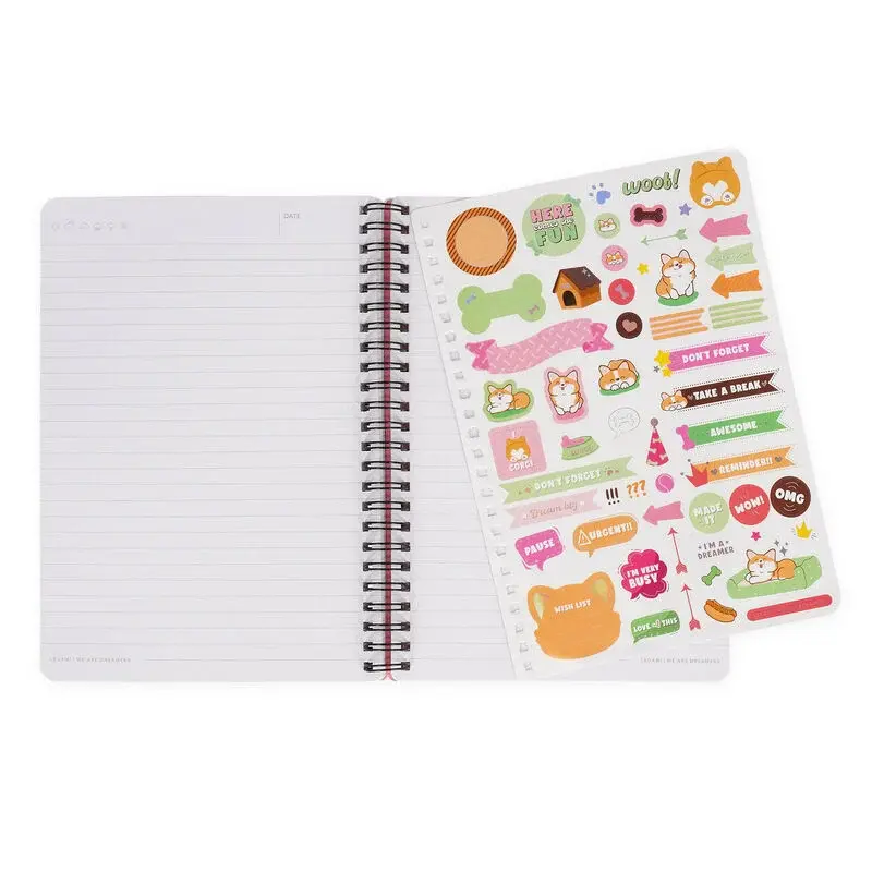 LEGAMI Lined Spiral- Bound Notepad - Spiral Notebook - Large - To Be Defined