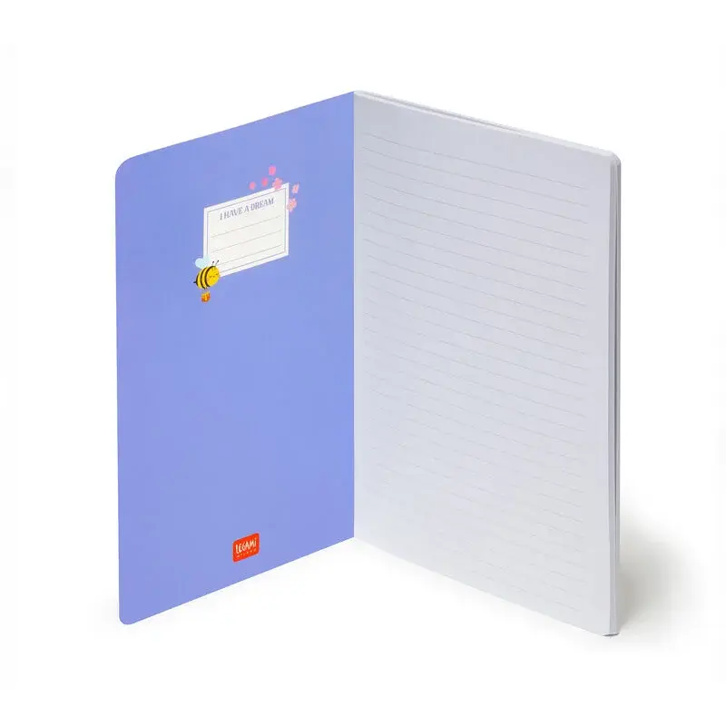 LEGAMI Lined Notebook - Quaderno - Large - Bee