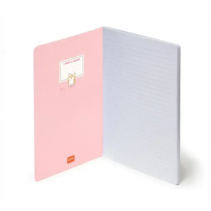 LEGAMI Lined Notebook - Quaderno - Large - Corgi