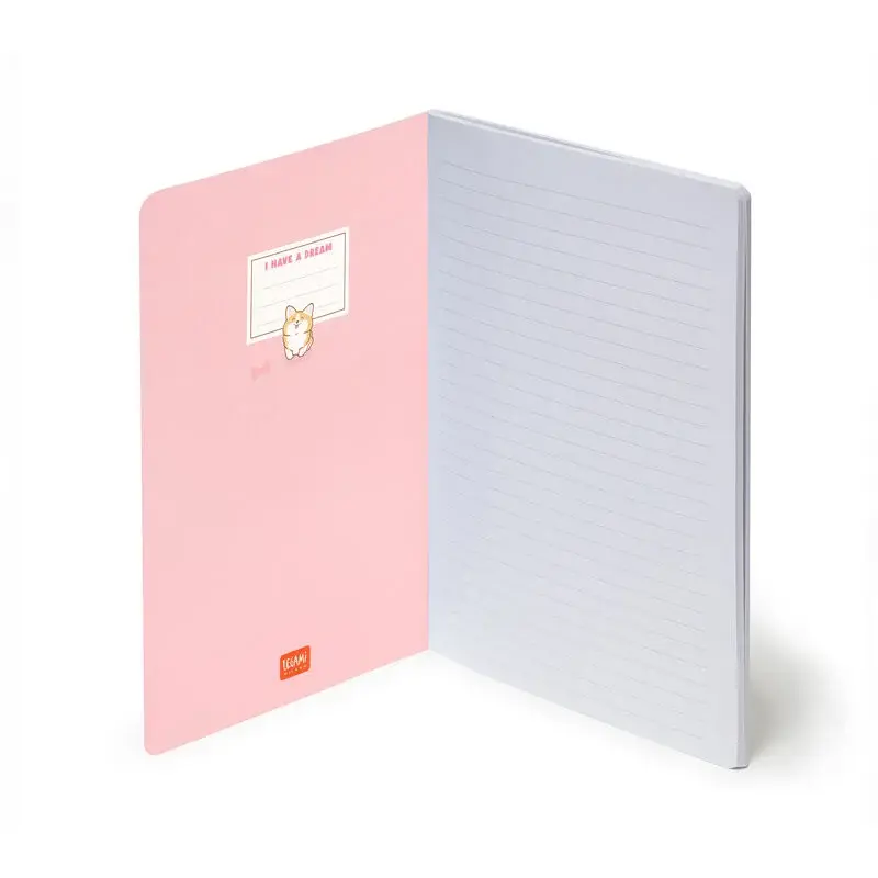 LEGAMI Lined Notebook - Quaderno - Large - Corgi