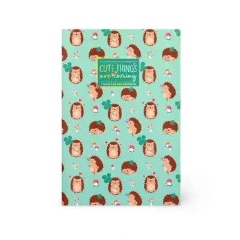 LEGAMI Notebook pages lignées - Quaderno - Large - Hedgehog 18,8x24,8cm