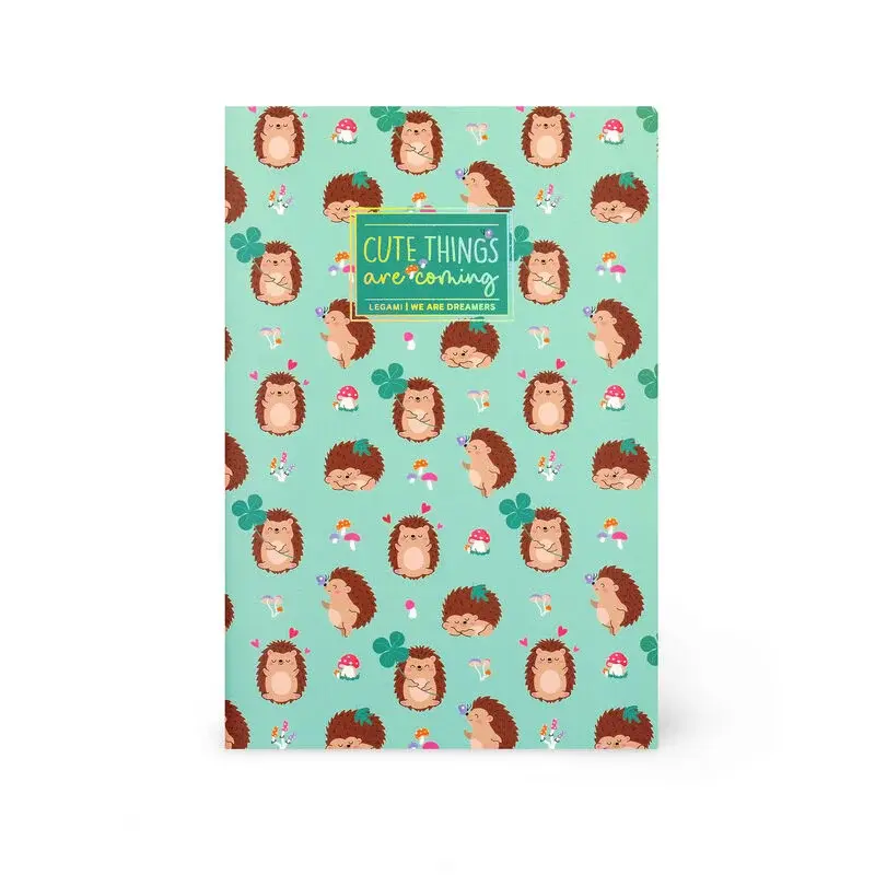 LEGAMI Lined Notebook - Quaderno - Large - Hedgehog