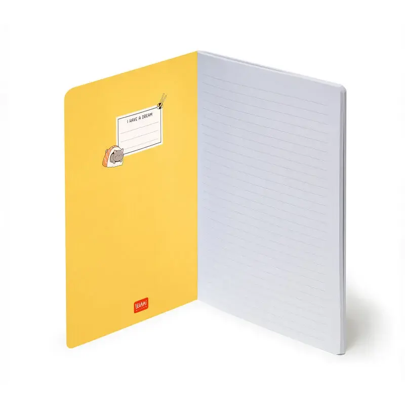 LEGAMI Lined Notebook - Quaderno - Medium - Sushi Cat