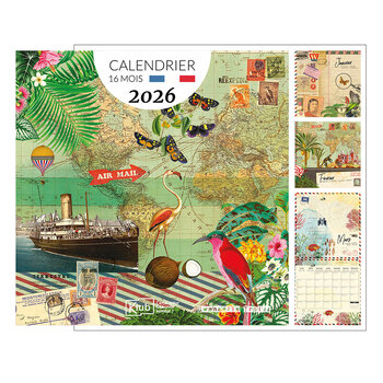 KIUB Calendrier Classique 16 Mois 2026 Gwenaelle Trolez Carnet De Voyage