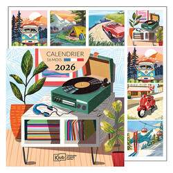 KIUB Calendrier Classique 16 Mois 2026 Cake And Crayons