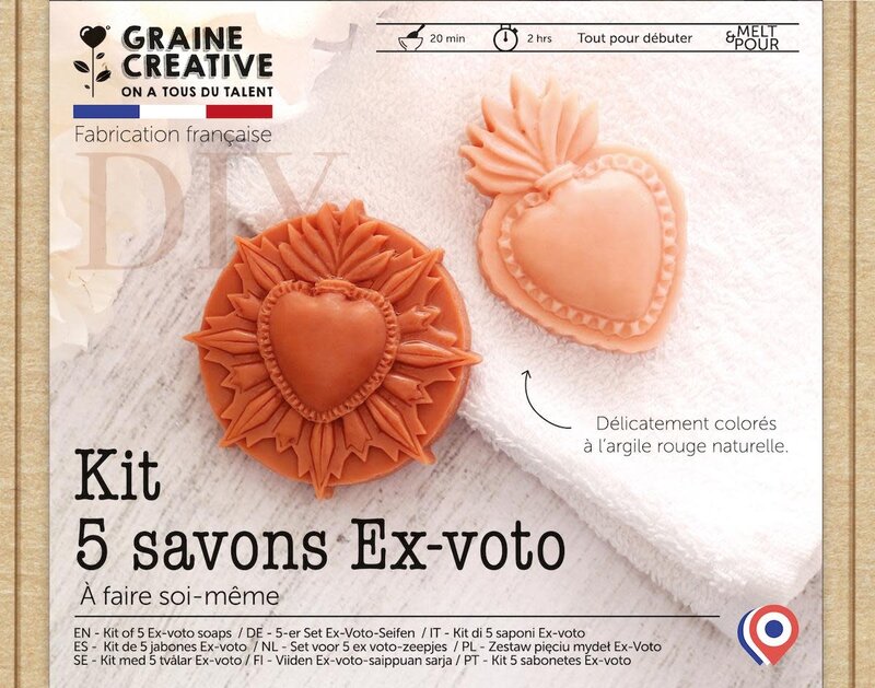 GRAINE CREATIVE Kit Savons Ex-Voto