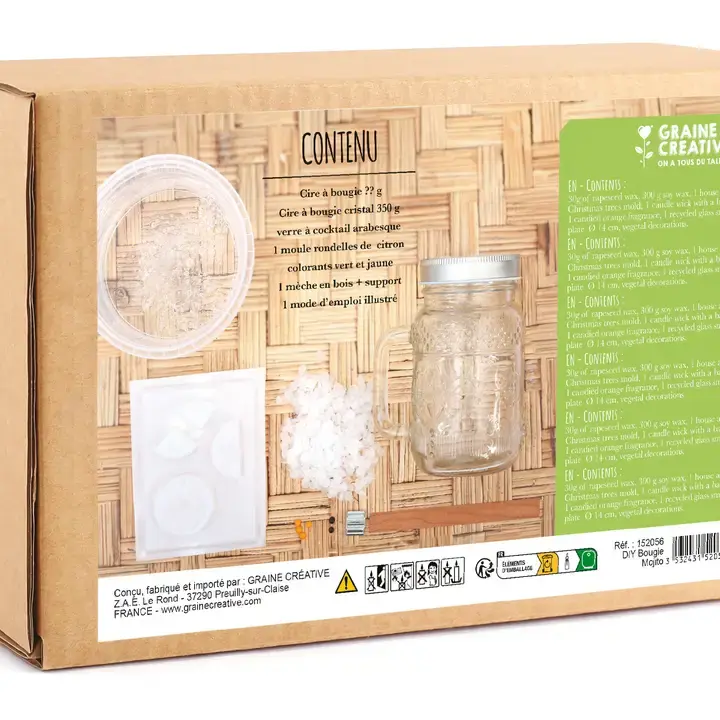 GRAINE CREATIVE Kit Diy Bougie Mojito