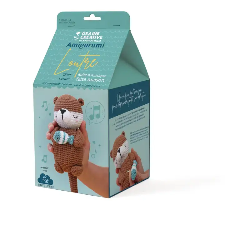 GRAINE CREATIVE Kit Amigurumi Loutre Musicale