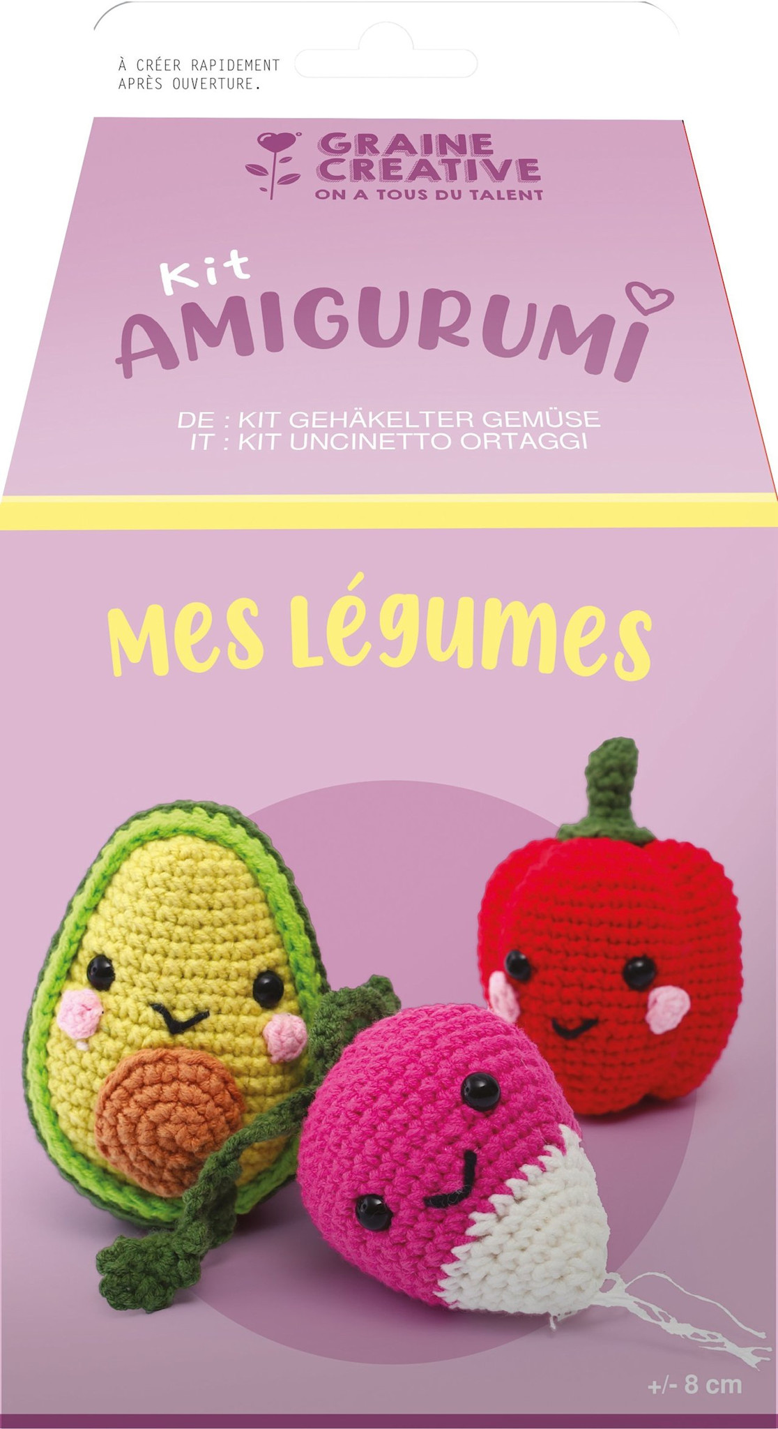GRAINE CREATIVE Kit Amigurumi Mes Légumes