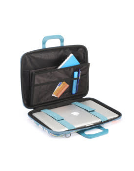 BOMBATA Mallette Bombata Edition Limitee Peonia 15'' Bleu Petrole