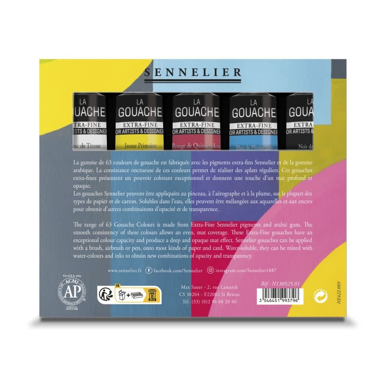 SENNELIER Set Gouache Initiation 5 Tubes 21ml
