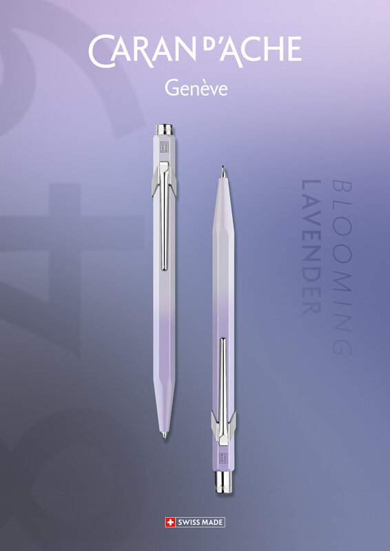 CARAN D'ACHE Set stylo bille 849 et Porte-mine 844 0,5mm BLOOMING LAVENDER