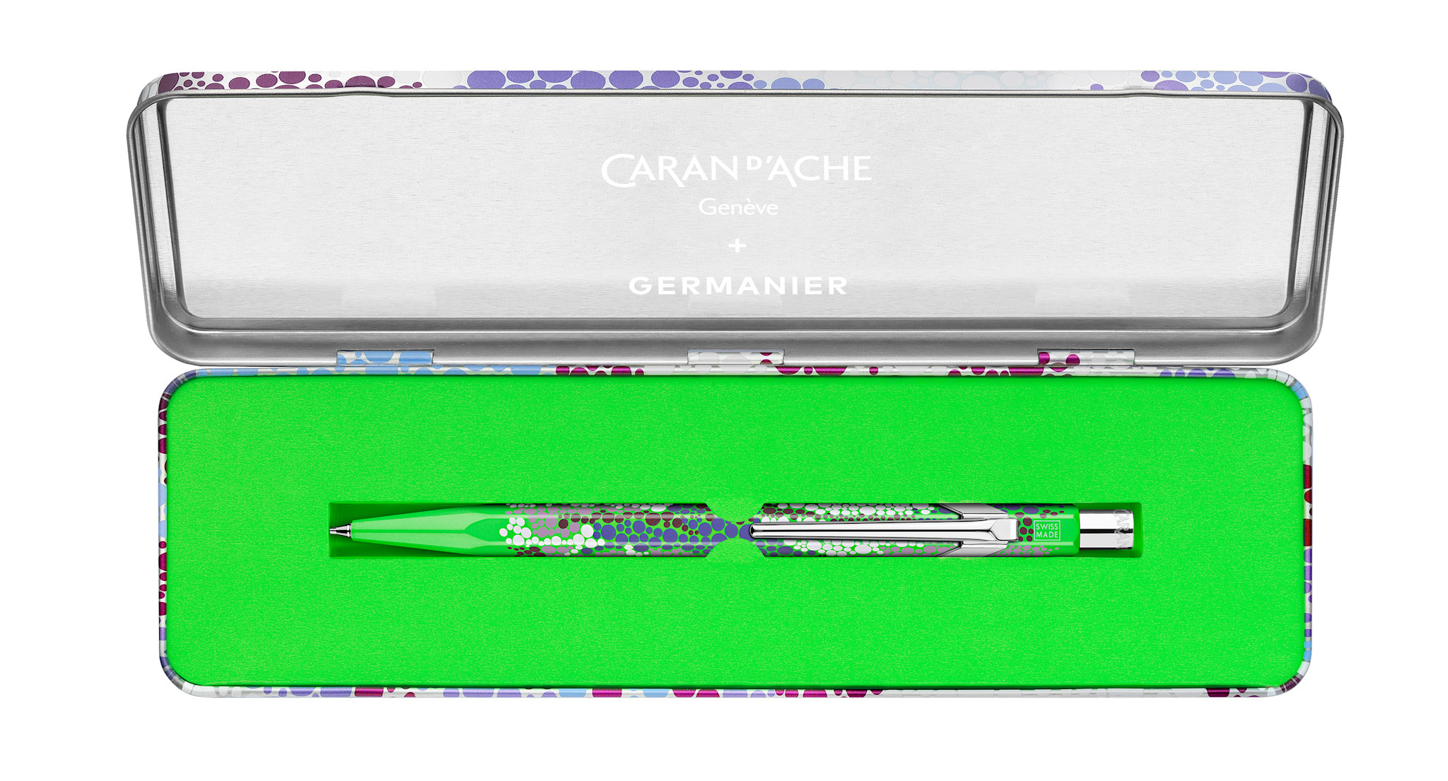 CARAN D'ACHE Porte-mine 849™ 0.5mm Germanier Vert fluo avec étui métal