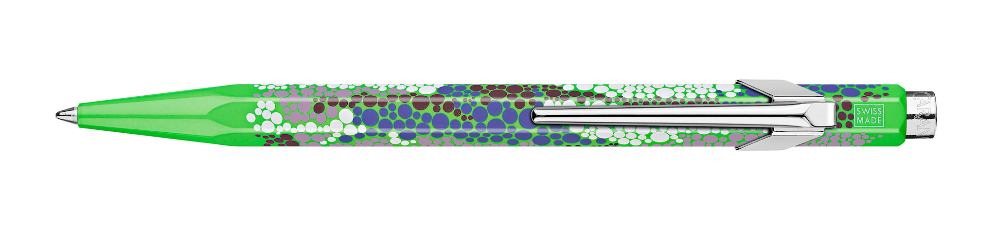 CARAN D'ACHE Stylo bille 849™ Germanier Vert fluo avec étui métal