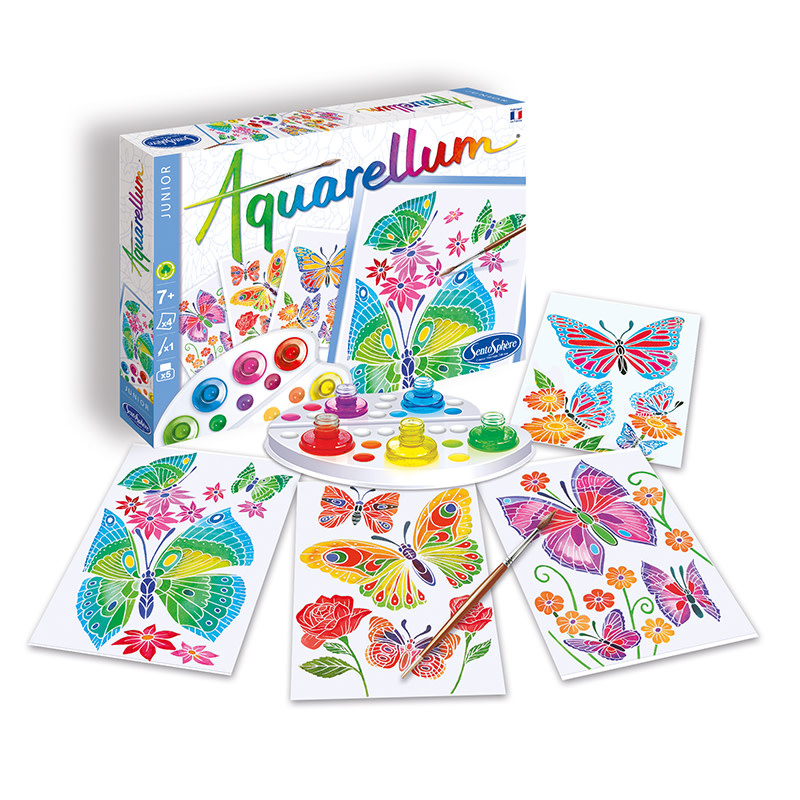 SENTOSPHERE Aquarellum Junior "Papillons & Fleurs"