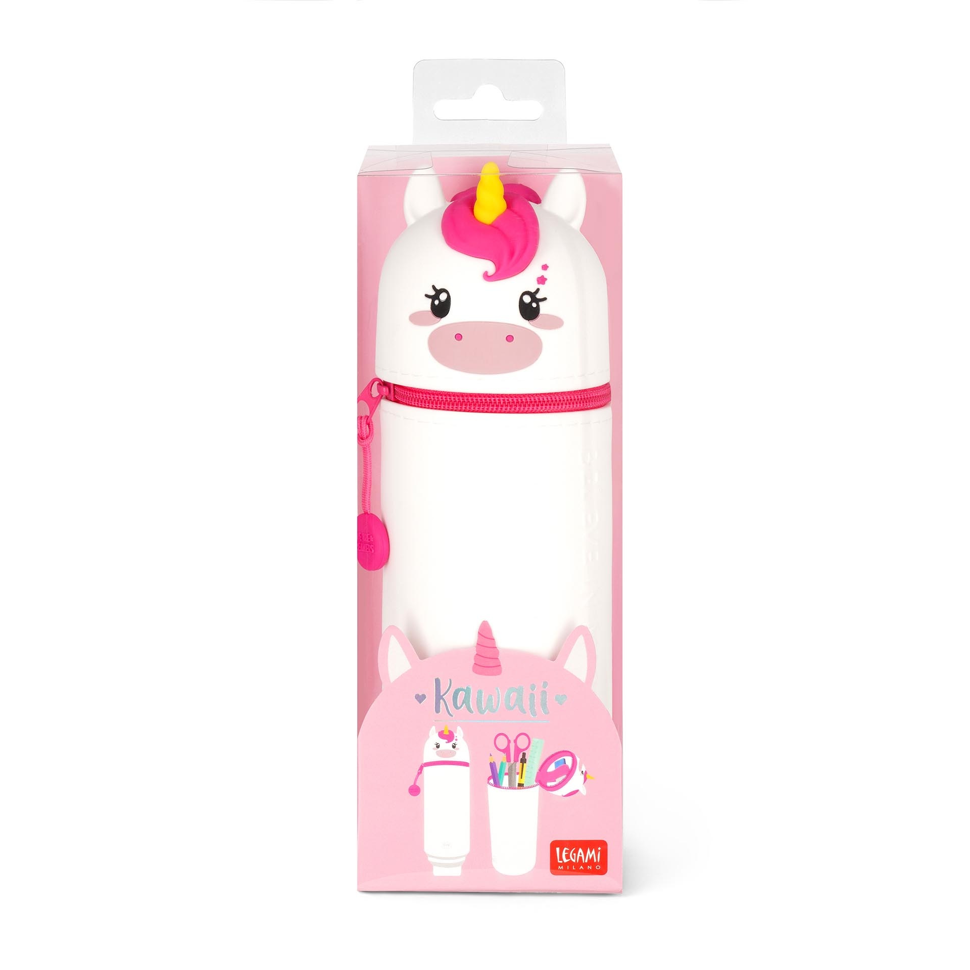 LEGAMI 2-In-1 Silicone Pencil Case - Kawaii - Unicorn
