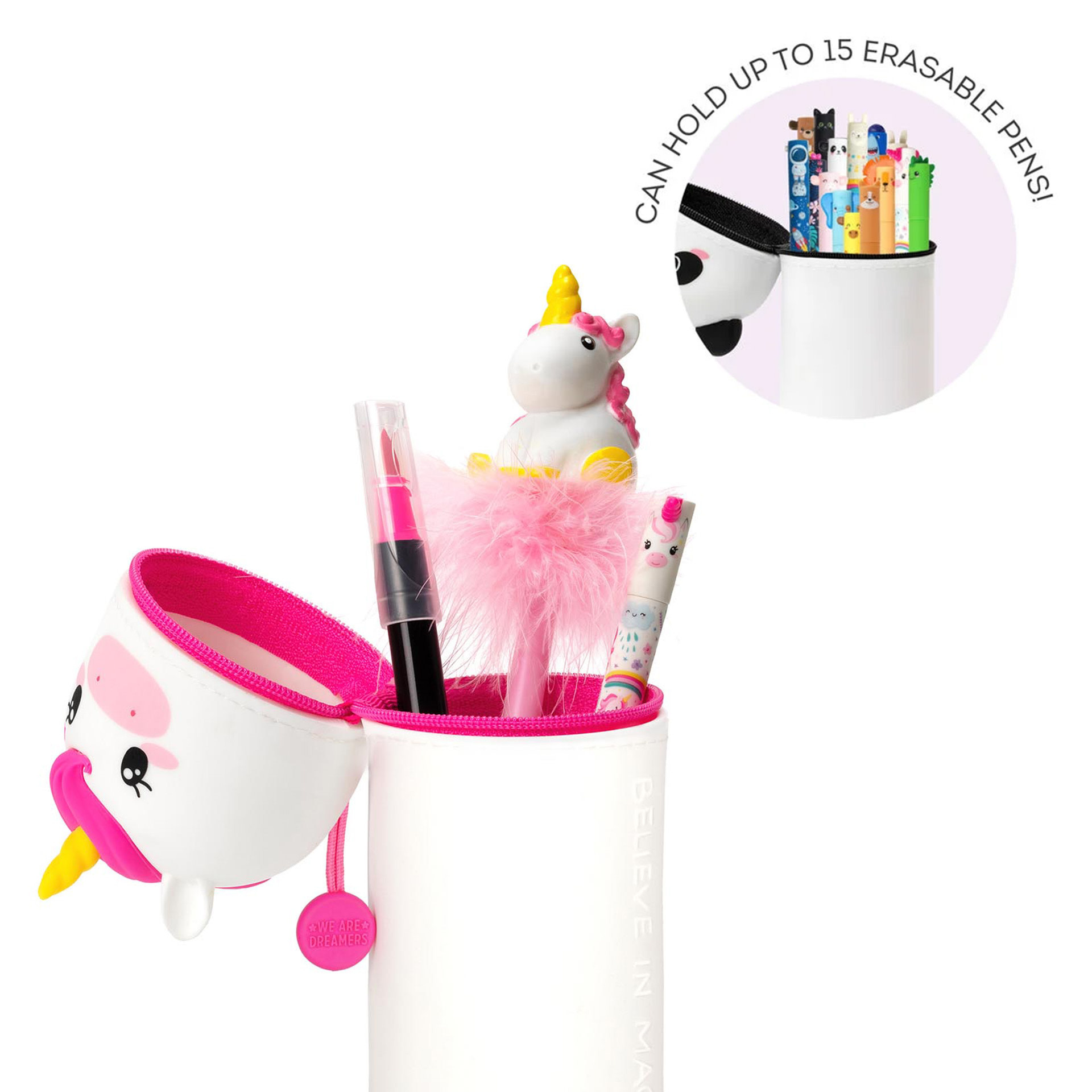 LEGAMI 2-In-1 Silicone Pencil Case - Kawaii - Unicorn