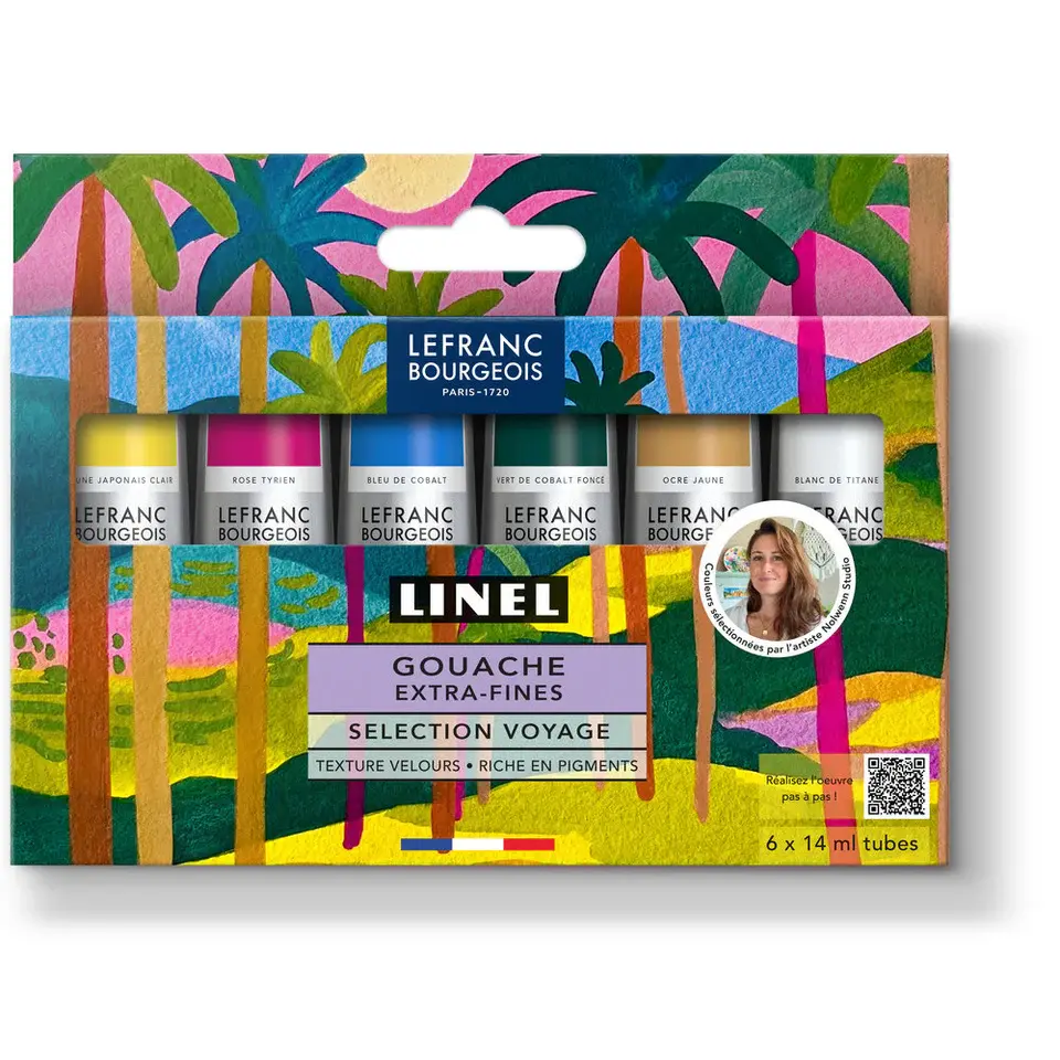LEFRANC BOURGEOIS Linel Gouache Extra-Fine Set 6X14Ml Voyage