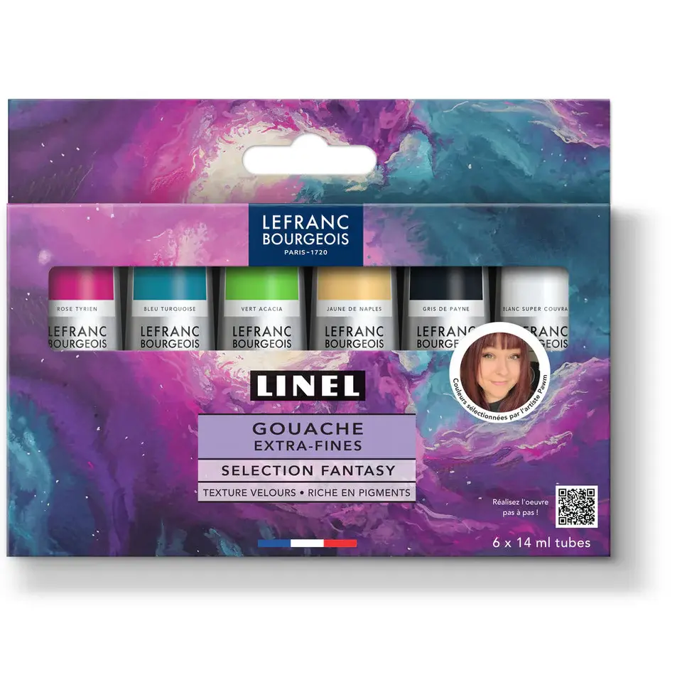 LEFRANC BOURGEOIS Linel Gouache Extra-Fine Set 6X14Ml Fantasy