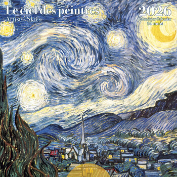 EDITIONS DU DESASTRE Calendrier 30x30cm 16 mois 2025-2026 Le Ciel Des Peintres