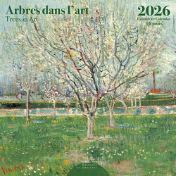 EDITIONS DU DESASTRE Calendrier 30x30cm 16 mois 2025-2026 Arbres Dans L'Art