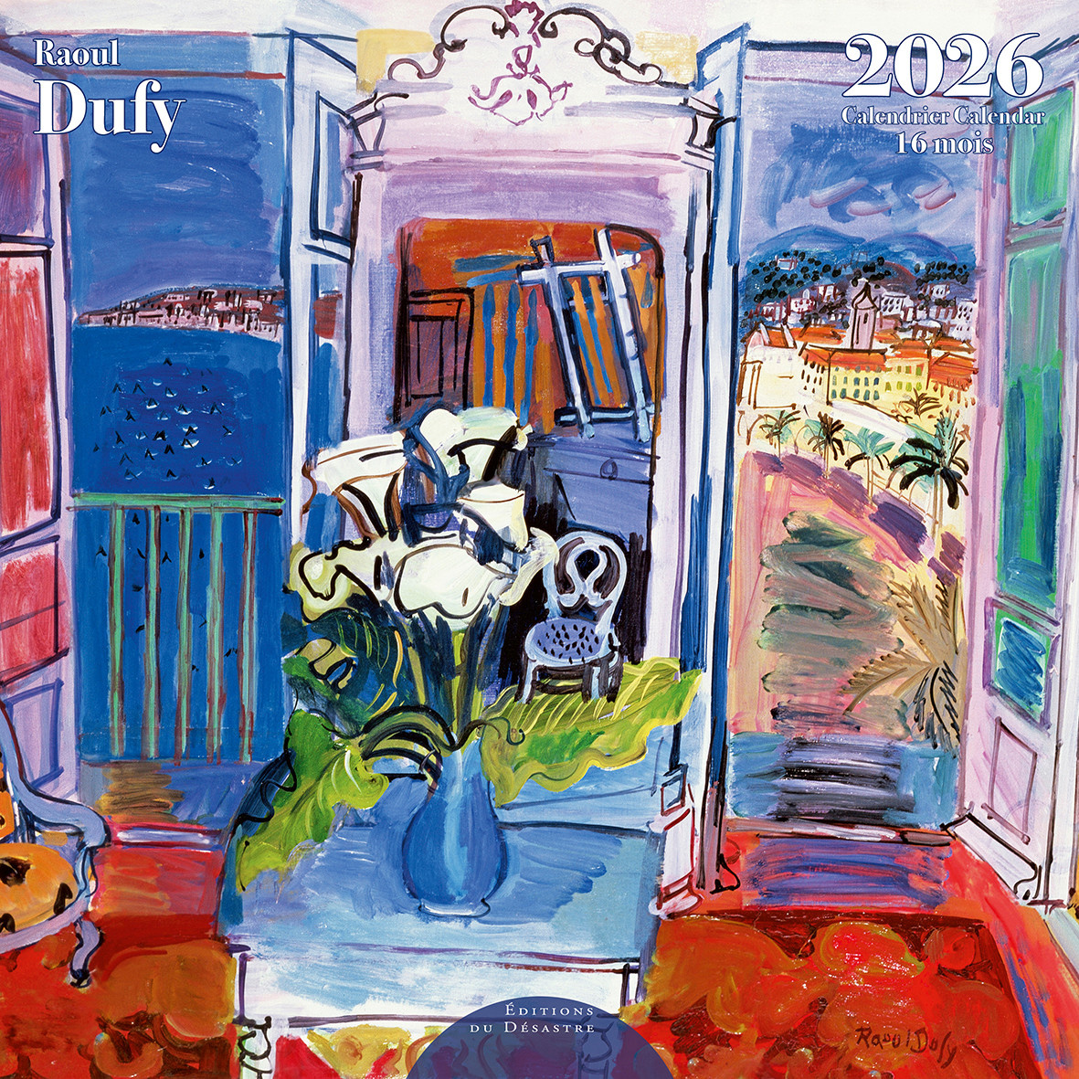 EDITIONS DU DESASTRE Calendrier 30x30cm 16 mois 2025-2026 Dufy