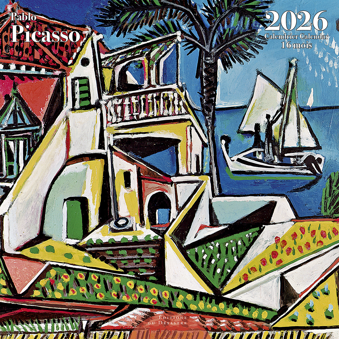 EDITIONS DU DESASTRE Calendrier 30x30cm 16 mois 2025-2026 Picasso