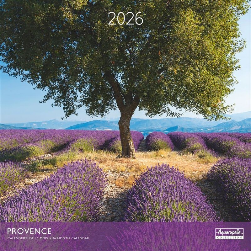 Calendriers 30x30cm 16 mois 2025-2026 Provence
