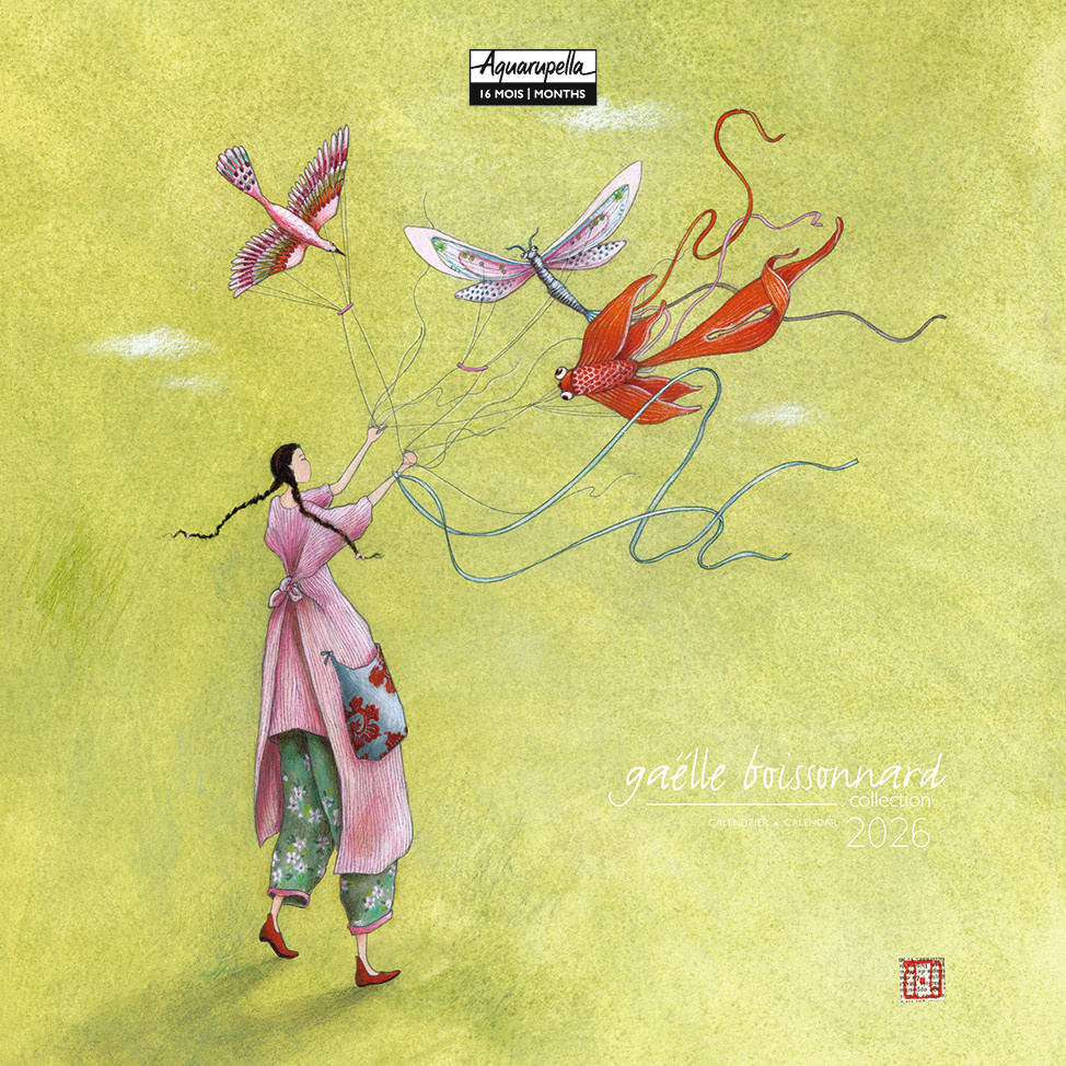 Calendriers 16x16cm 16 mois 2025-2026 Illustrations G. Boissonnard - Cerf volant