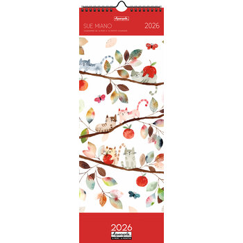 Calendriers Longs 41x17cm 16 mois 2025-2026 Sue Miano