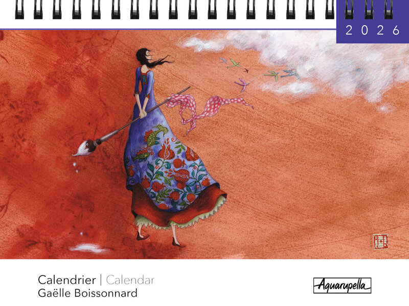 Calendriers Chevalet 16x18cm 16 mois 2025-2026 G. Boissonnard - Femme vie liberté