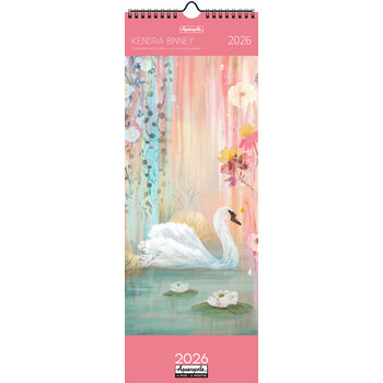 Calendriers Longs 41x17cm 16 mois 2025-2026 Kendra Binney