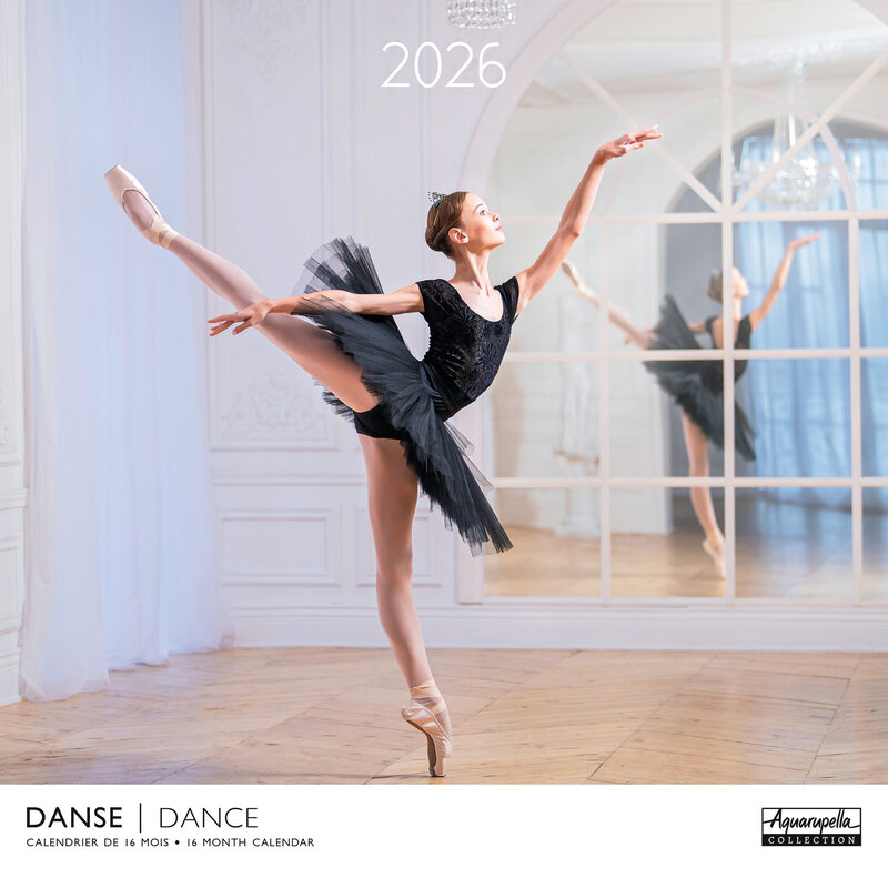 Calendriers 30x30cm 16 mois 2025-2026 Danse