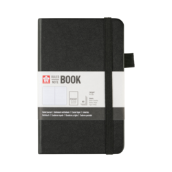 SAKURA Carnet de Notes ligné Noir 9x14cm 140 g 80 Feuilles