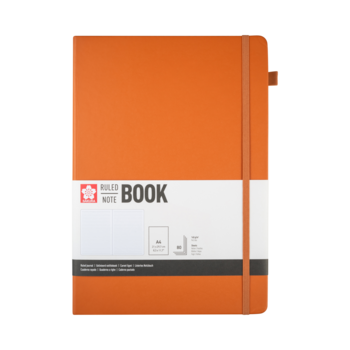 SAKURA Carnet de Notes ligné Ambre 21x30cm 140 g 80 Feuilles