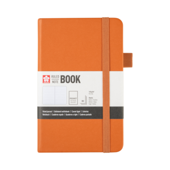 SAKURA Carnet de Notes ligné Ambre 9x14cm 140 g 80 Feuilles