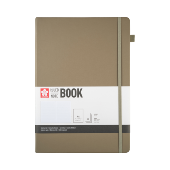 SAKURA Carnet de Notes ligné Cendre 21x30cm 140 g 80 Feuilles