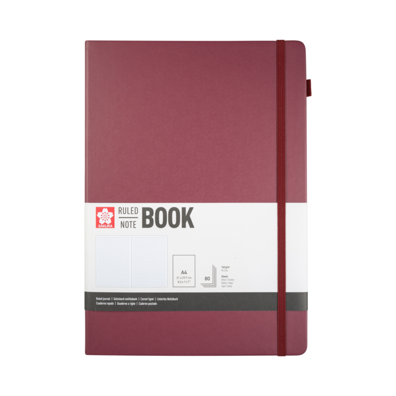 SAKURA Carnet de Notes ligné Mûrier 21x30cm 140 g 80 Feuilles
