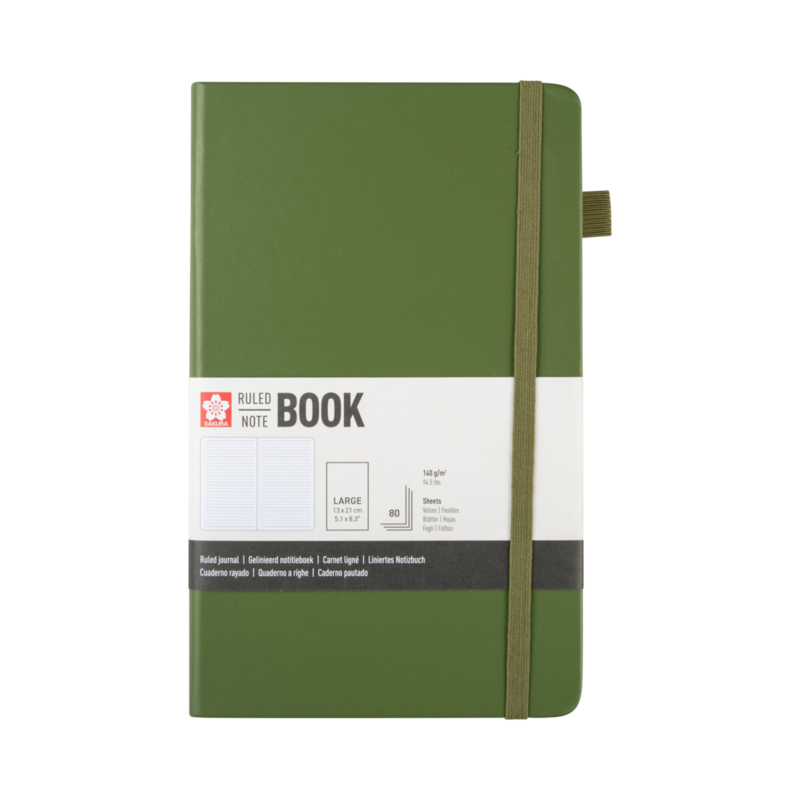 SAKURA Carnet de Notes ligné Aiguille de Pin 13x21cm 140 g 80 Feuilles