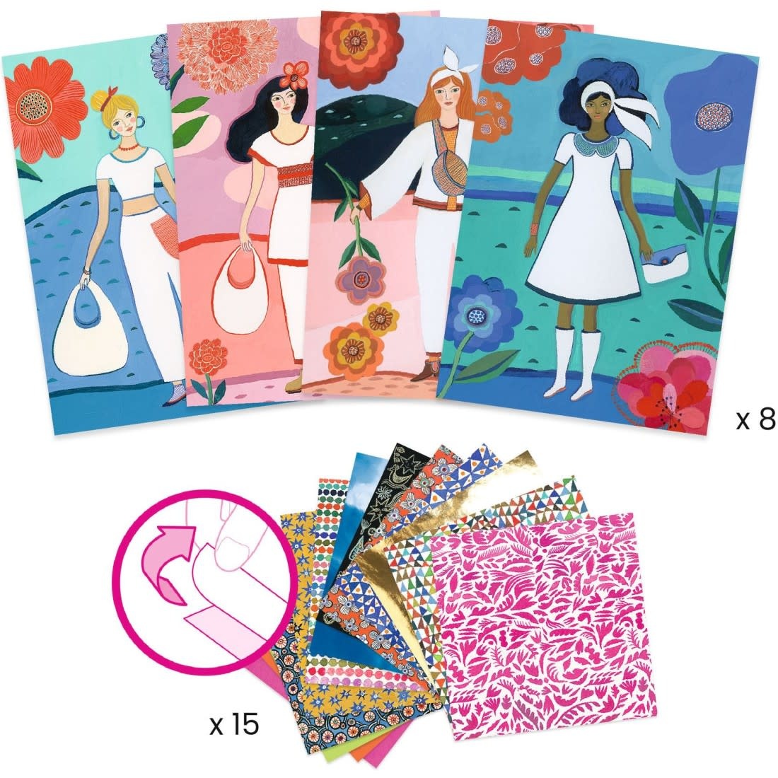 DJECO Tendance Wax Les Petits Cadeaux Des Grands - Collages Surprises