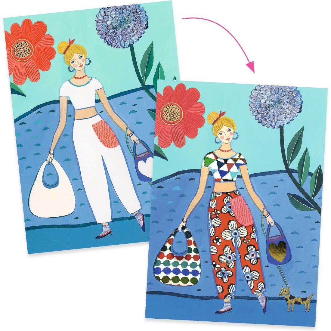 DJECO Tendance Wax Les Petits Cadeaux Des Grands - Collages Surprises